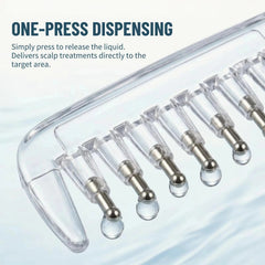 Crystal Serum Comb Applicator Massage Hair Comb for Scalp Massage | 2 in 1 Scalp Massage & Hair Care Combo